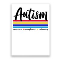 Autism Awareness Acceptance Advocacy Poster