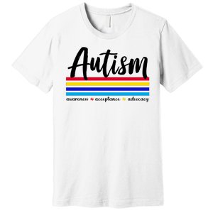 Autism Awareness Acceptance Advocacy Premium T-Shirt