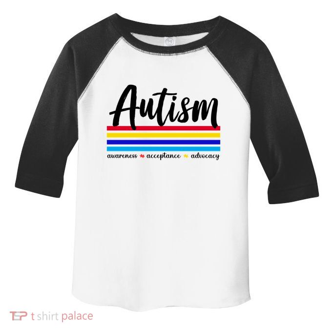 Autism Awareness Acceptance Advocacy Toddler Fine Jersey T-Shirt