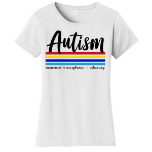 Autism Awareness Acceptance Advocacy Women's T-Shirt