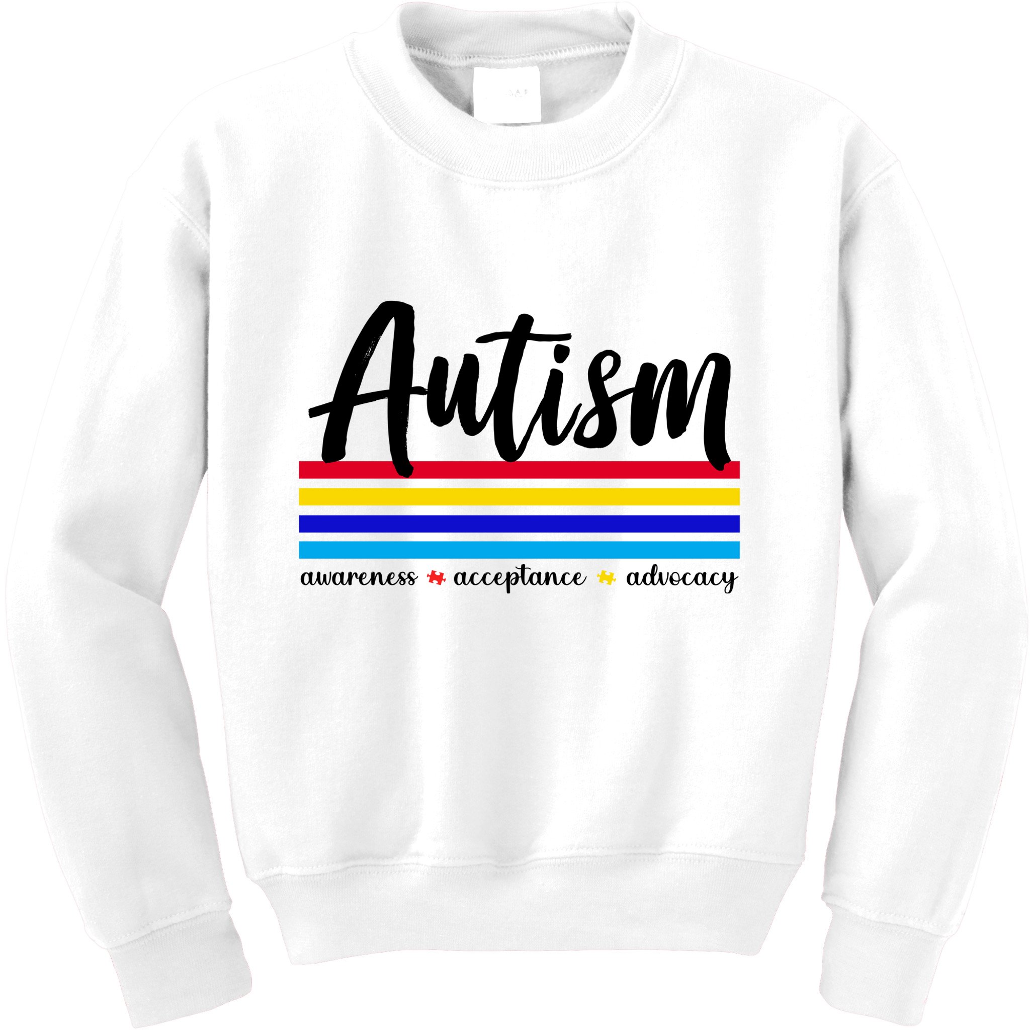 Autism Awareness Acceptance Advocacy Kids Sweatshirt