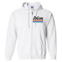 Autism Awareness Acceptance Advocacy Full Zip Hoodie