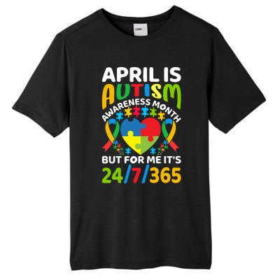 April Autism Awareness Month Autism Advocacy Autism Ribbon Autism Support Tall Fusion ChromaSoft Performance T-Shirt