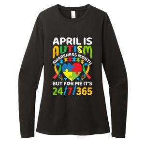 April Autism Awareness Month Autism Advocacy Autism Ribbon Autism Support Womens CVC Long Sleeve Shirt