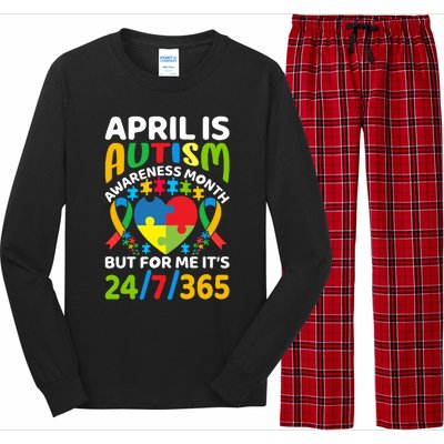 April Autism Awareness Month Autism Advocacy Autism Ribbon Autism Support Long Sleeve Pajama Set