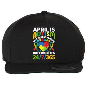 April Autism Awareness Month Autism Advocacy Autism Ribbon Autism Support Wool Snapback Cap