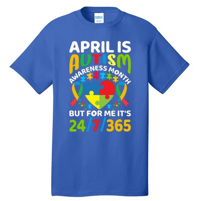 April Autism Awareness Month Autism Advocacy Autism Ribbon Autism Support Tall T-Shirt