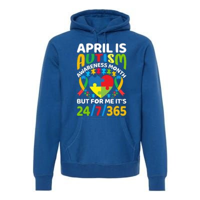 April Autism Awareness Month Autism Advocacy Autism Ribbon Autism Support Premium Hoodie