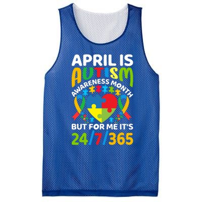 April Autism Awareness Month Autism Advocacy Autism Ribbon Autism Support Mesh Reversible Basketball Jersey Tank