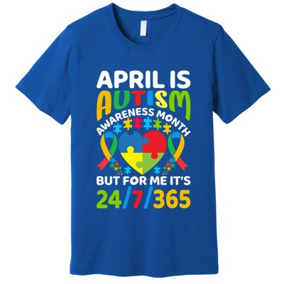 April Autism Awareness Month Autism Advocacy Autism Ribbon Autism Support Premium T-Shirt