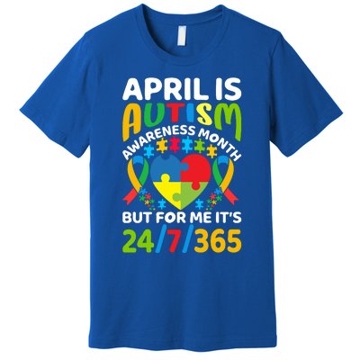 April Autism Awareness Month Autism Advocacy Autism Ribbon Autism Support Premium T-Shirt