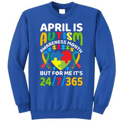 April Autism Awareness Month Autism Advocacy Autism Ribbon Autism Support Tall Sweatshirt