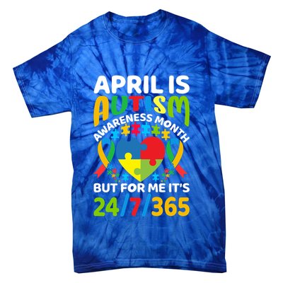April Autism Awareness Month Autism Advocacy Autism Ribbon Autism Support Tie-Dye T-Shirt