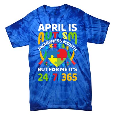 April Autism Awareness Month Autism Advocacy Autism Ribbon Autism Support Tie-Dye T-Shirt