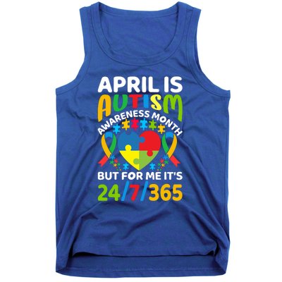 April Autism Awareness Month Autism Advocacy Autism Ribbon Autism Support Tank Top