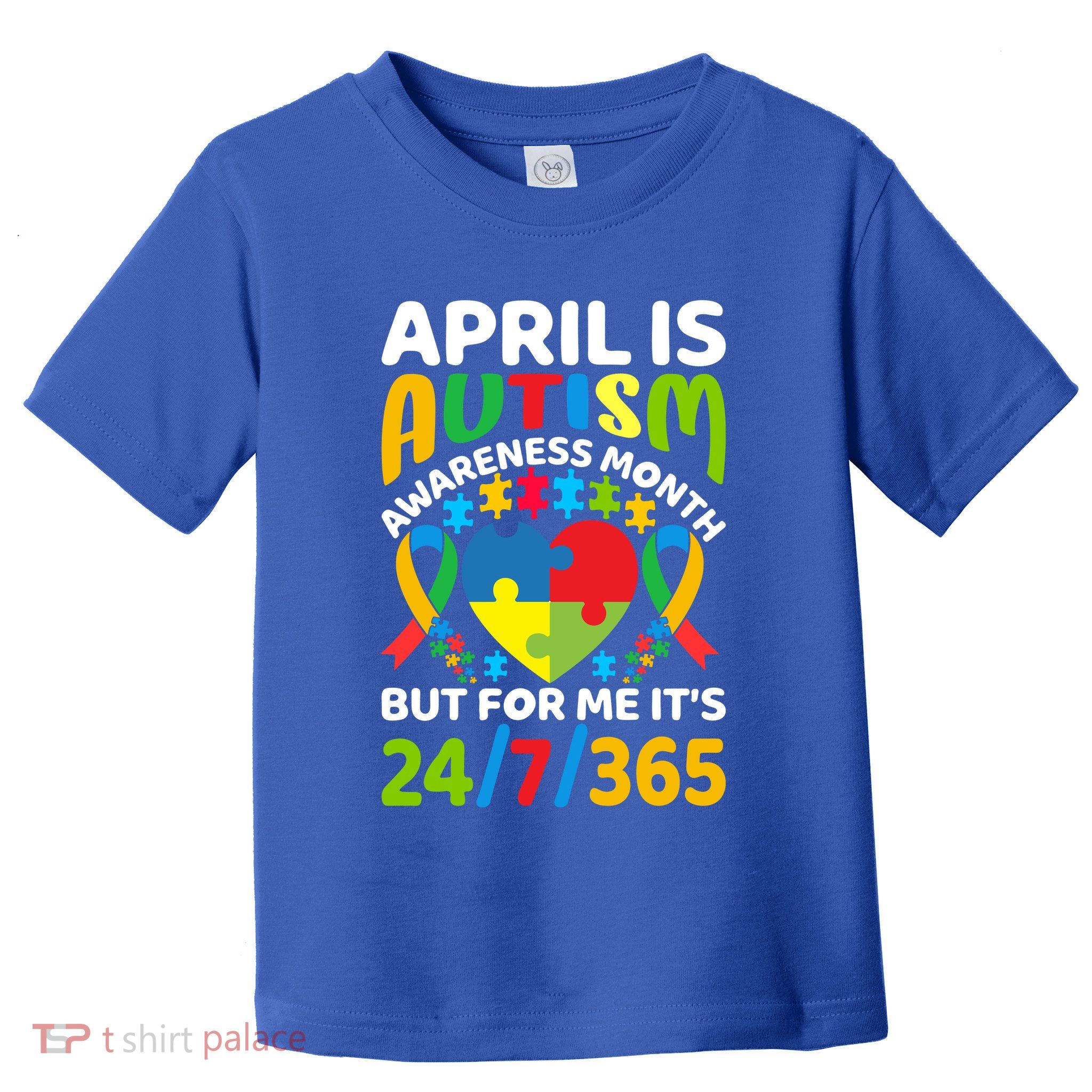 April Autism Awareness Month Autism Advocacy Autism Ribbon Autism Support Toddler T-Shirt