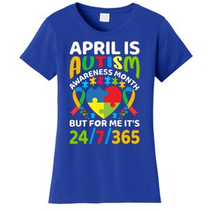 April Autism Awareness Month Autism Advocacy Autism Ribbon Autism Support Women's T-Shirt