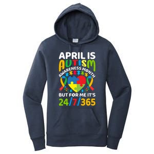 April Autism Awareness Month Autism Advocacy Autism Ribbon Autism Support Women's Pullover Hoodie