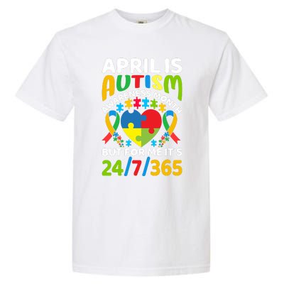 April Autism Awareness Month Autism Advocacy Autism Ribbon Autism Support Garment-Dyed Heavyweight T-Shirt