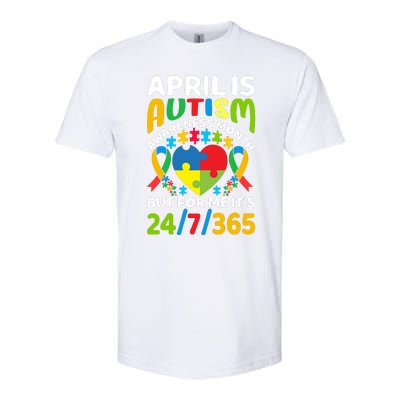 April Autism Awareness Month Autism Advocacy Autism Ribbon Autism Support Softstyle CVC T-Shirt