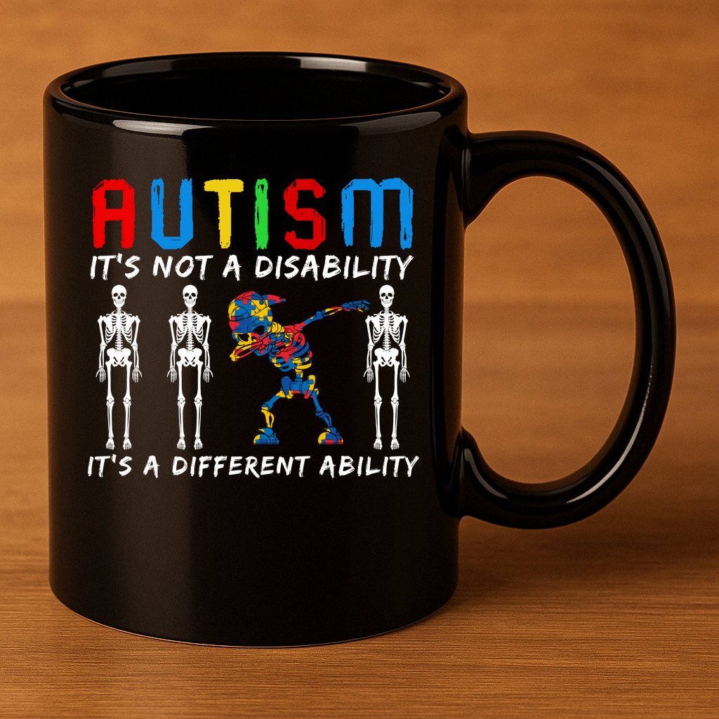 Autism Awareness 11oz C Handle Ceramic Mug