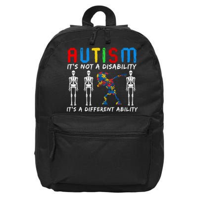 Autism Awareness 16 in Basic Backpack
