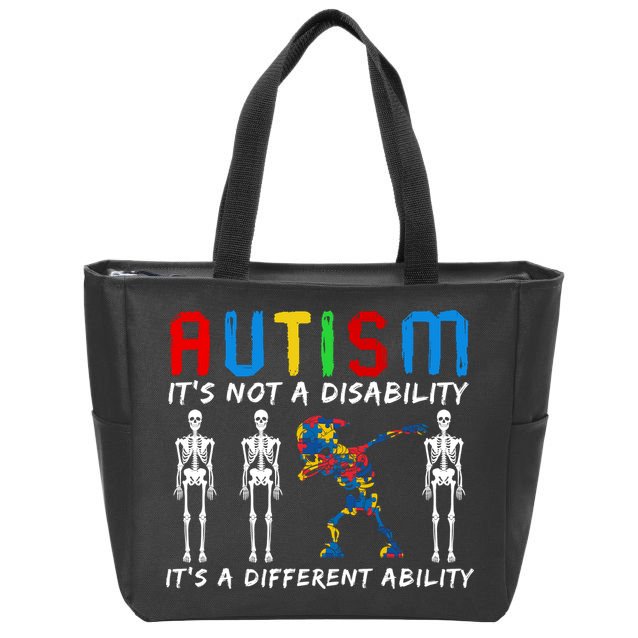 Autism Awareness Zip Tote Bag