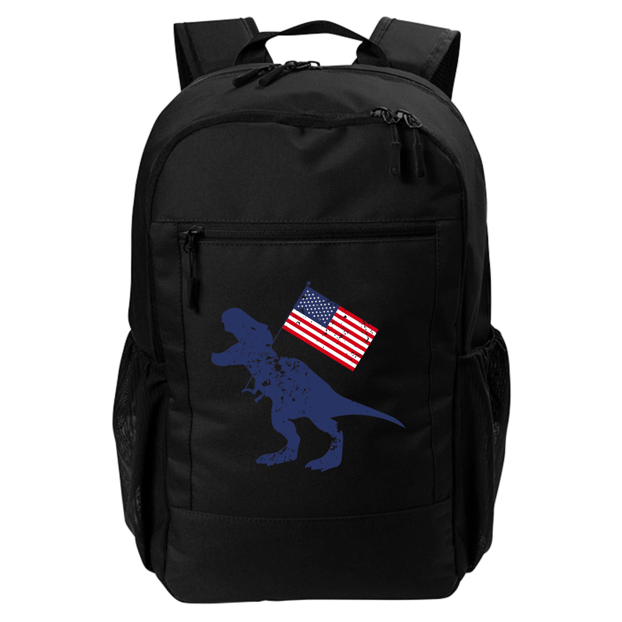 Awesome America American Dino Flag July 4th USA Dinosaur Backpack