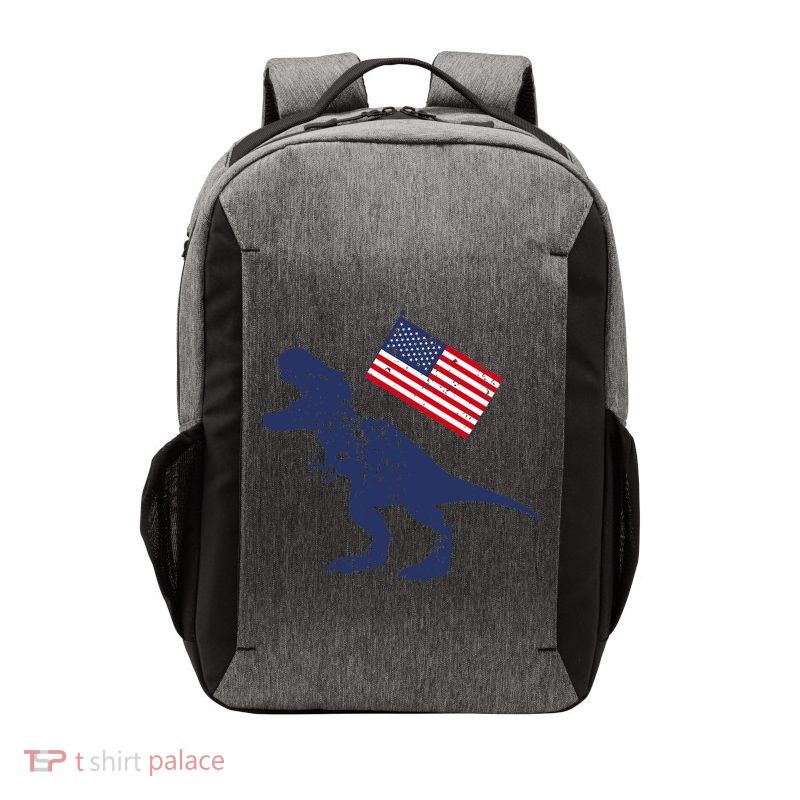 Awesome America American Dino Flag July 4th USA Dinosaur Vector Backpack