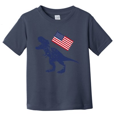 Awesome America American Dino Flag July 4th USA Dinosaur Toddler T-Shirt