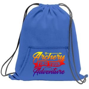 Archery Archer Arrow Bow Hunting Hunting Lover Athletic Gift Sweatshirt Cinch Pack Bag