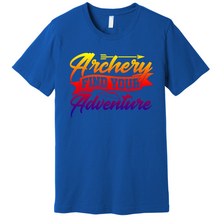 Archery Archer Arrow Bow Hunting Hunting Lover Athletic Gift Premium T-Shirt