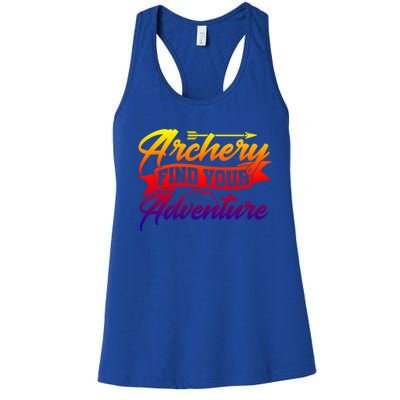 Archery Archer Arrow Bow Hunting Hunting Lover Athletic Gift Women's Racerback Tank