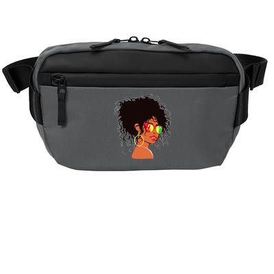 Afro African American Women Black Melanin Queen Juneteenth Crossbody Pack