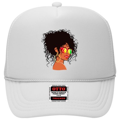 Afro African American Women Black Melanin Queen Juneteenth Trucker Hat