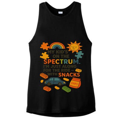 Autism Awareness Acceptance Spectrum Ladies PosiCharge Tri-Blend Wicking Tank
