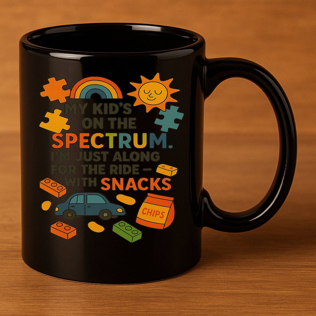 Autism Awareness Acceptance Spectrum 11oz C Handle Ceramic Mug