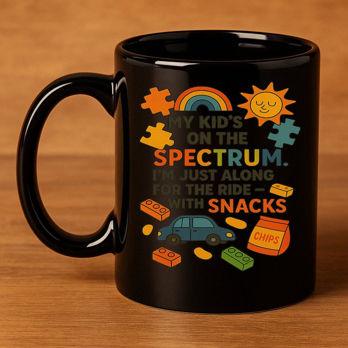 Autism Awareness Acceptance Spectrum 11oz C Handle Ceramic Mug