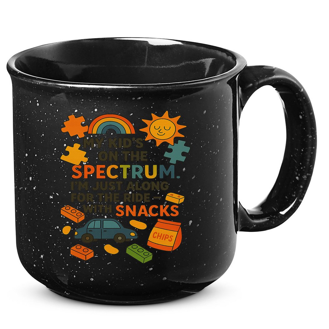 Autism Awareness Acceptance Spectrum 15oz Campfire Ceramic Mug