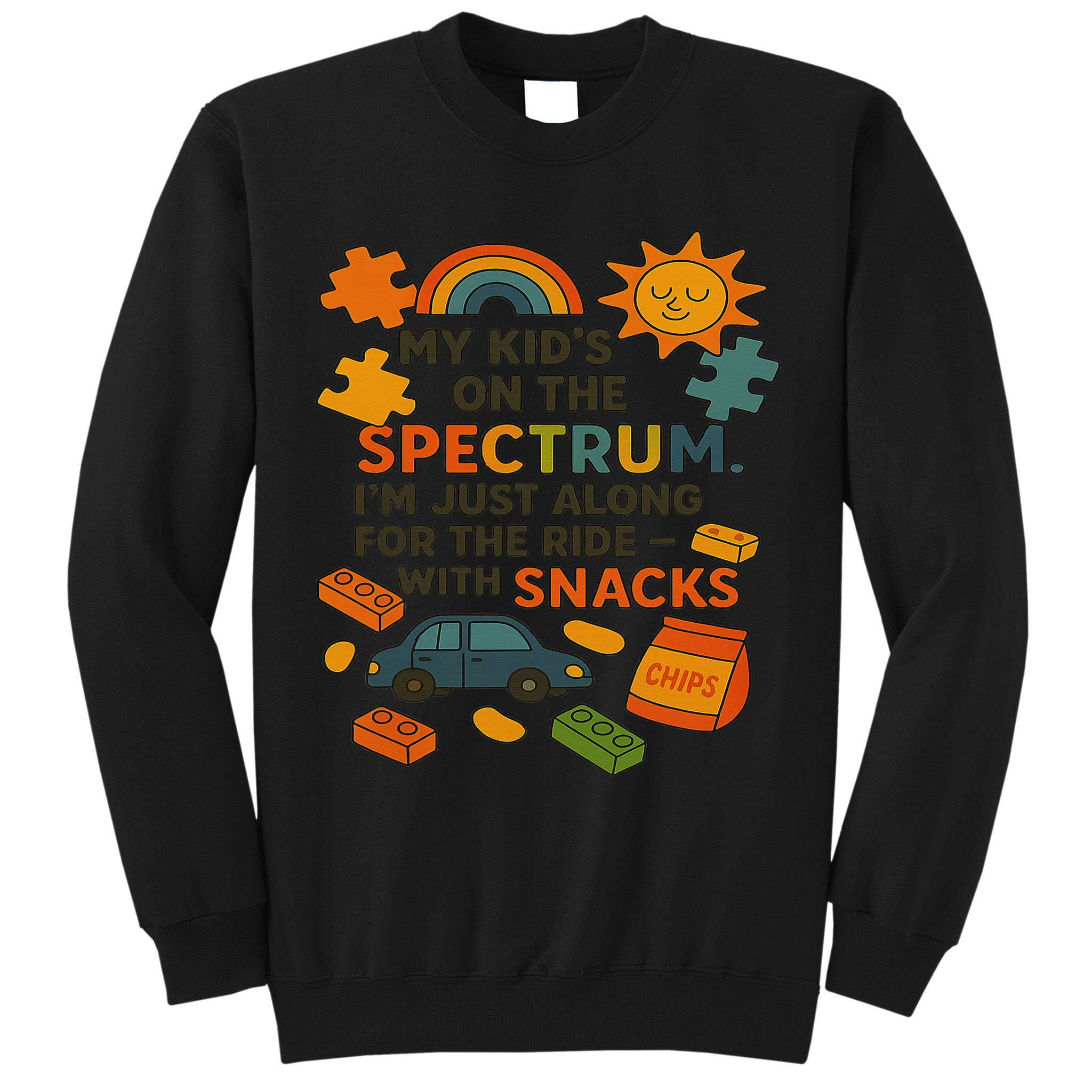 Autism Awareness Acceptance Spectrum Tall Sweatshirt