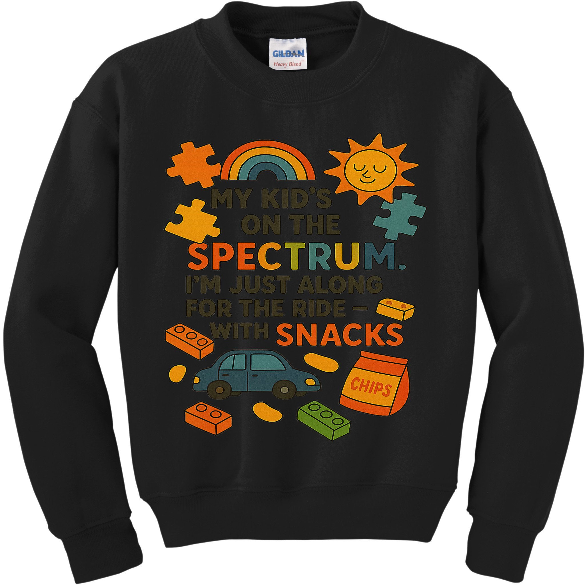 Autism Awareness Acceptance Spectrum Kids Sweatshirt