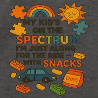 Autism Awareness Acceptance Spectrum Vector Backpack