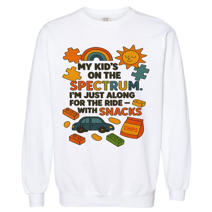 Autism Awareness Acceptance Spectrum Garment-Dyed Sweatshirt