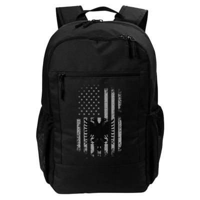 Albania Albanian American Flag Double Headed Eagle Patriotic Daily Commute Backpack