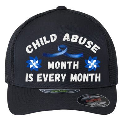 April Abuse Awareness Month Is Every Month Teacher Gift Flexfit Unipanel Trucker Cap