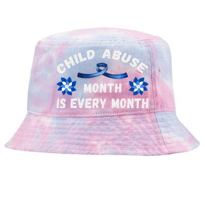 April Abuse Awareness Month Is Every Month Teacher Gift Tie-Dyed Bucket Hat