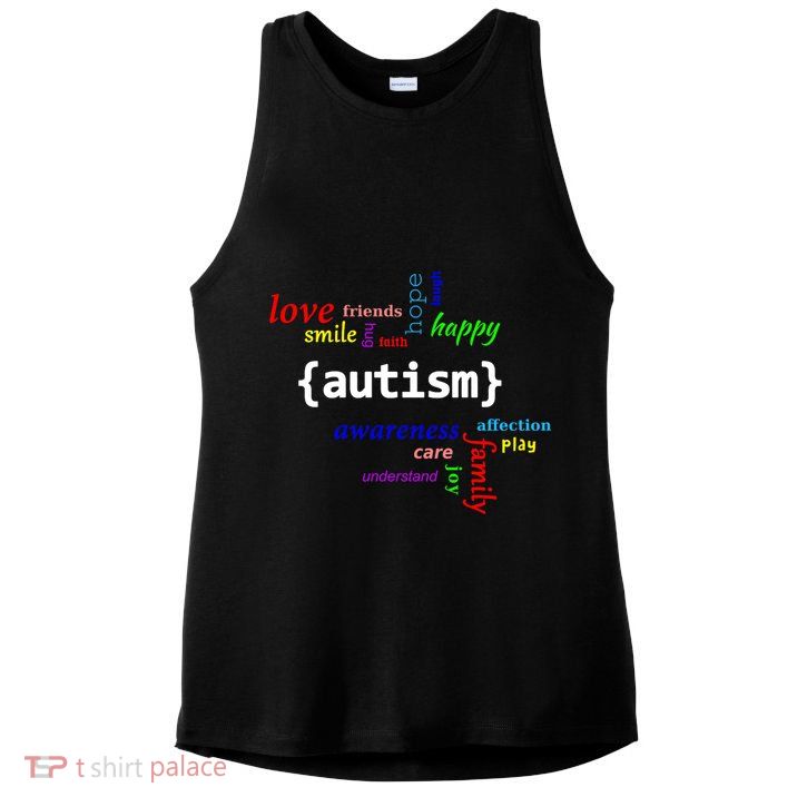 Autism - Autism Awareness for Men Women & Kids Ladies PosiCharge Tri-Blend Wicking Tank
