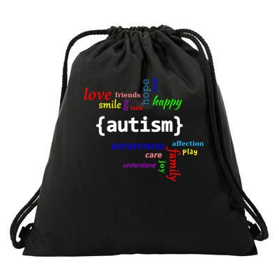 Autism - Autism Awareness for Men Women & Kids Drawstring Bag