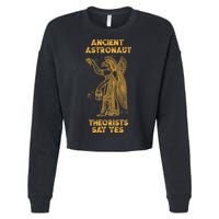 Anunnaki Ancient Astronaut Theorists Say Yes Sumerian Alien Cropped Pullover Crew