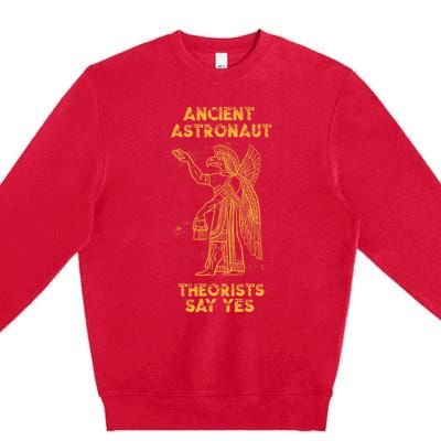 Anunnaki Ancient Astronaut Theorists Say Yes Sumerian Alien Premium Crewneck Sweatshirt